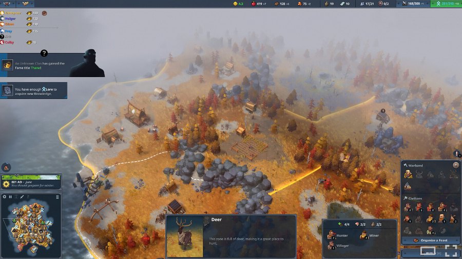 Northgard — exploration d'une région en automne